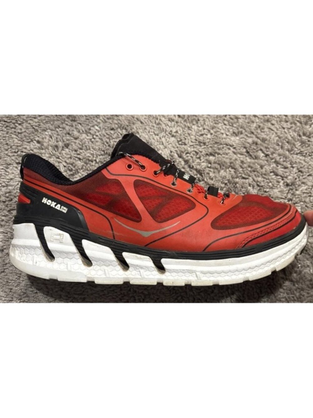 Hoka Conquest Mens Road Running Shoes 12 30108-25 Athletic Sports Red